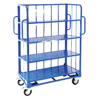 Heavy Duty Sloping 4 Shelf Trolleys