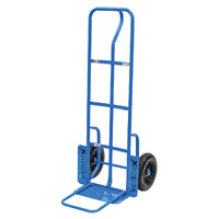 ‘P’ Handle Trolley with extended Foot (Flat free wheels)