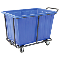 280L Plastic Bin Trolley - Blue (Includes Bin)