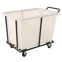 280L Plastic Bin Trolley - White