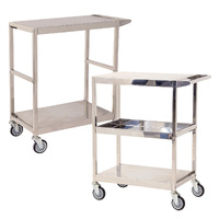 Stainless Steel 2 & 3 Tier Trolleys