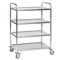 4 Tier Stainless Steel Trolley