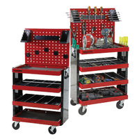 Quad Deck Tool Cart (with tool board)