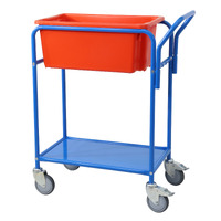 Single Tub Order Picking Trolley Kit (Includes 1 x No.10 Red Plastic Tub)