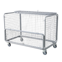 Mesh Trolley with Folding Lid & side