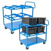 3 Tier Steel Multi-Tub Trolley