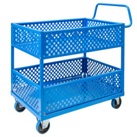 2 Tier Steel Double Basket Trolley