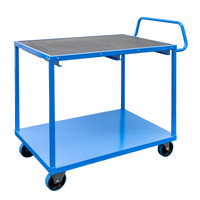 2 Tier Rubber Top Trolley