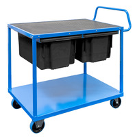 2 Tier Rubber Top Trolley Kit (Includes bonus 2x No. 10 Black Tubs)