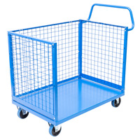 3 Sided Mesh Cage Trolley