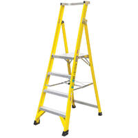 Fibreglass Industrial Platform Ladder 4 step (1200mm platform height)