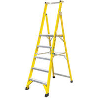 Fibreglass Industrial Platform Ladder 5 step (1500mm platform height)