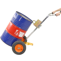 Steel/Plastic Drum Trolley - Pneumatic Wheel