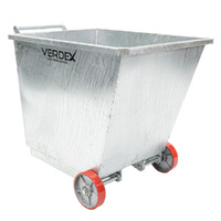 Hot Dipped Galvanised 350L Fork Waste Bin