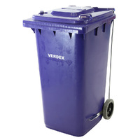 Wheelie Bin With Foot Pedal - Blue 240L