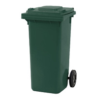 Plastic Wheelie Bins - 120 Litre Dark Green