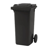 Plastic Wheelie Bins - 120 Litre Grey