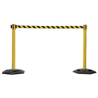 Outdoor Single Belt Barrier Post (with 2M Belt)