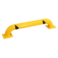 Fixed Safety Bollards -  Yellow 'U' Bar low Bollards