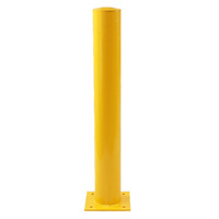 Powdercoated Yellow Safety Bollards (Concrete Fillable) 