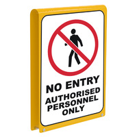 Adjustable Safety Gate Sign Holder