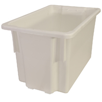 No. 15 Bins 645x413x397mm (LxWxD) - 68L capacity -White