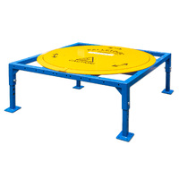 Heavy Duty Pallet Stand (with Short Adjustable Legs & Turntable)