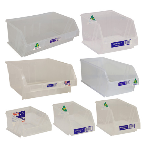 Clear Stor-Pak Bins