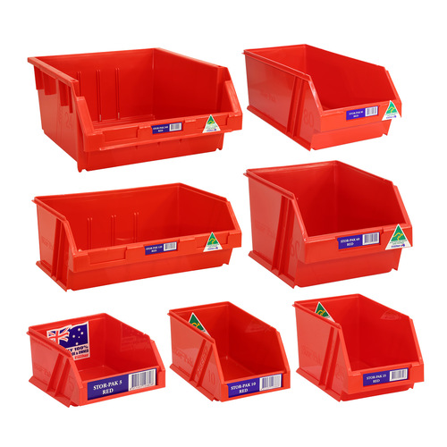 Red Stor-Pak Bins