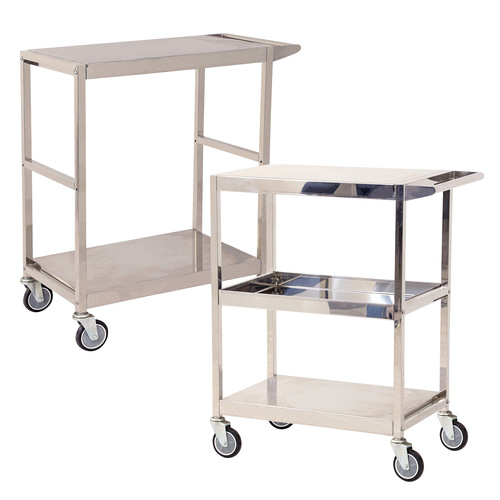 Stainless Steel 2 & 3 Tier Trolleys