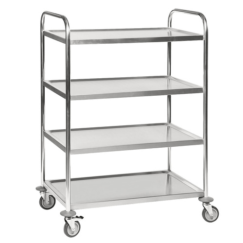 4 Tier Stainless Steel Trolley