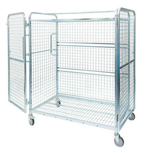 1910 Series - Fully Lockable Cage Trolley with Doors and Roof