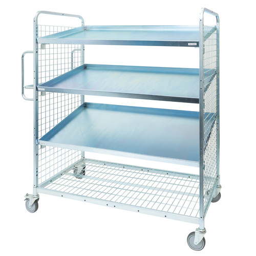 1910 Series - Cage Trolley with 3 Sloping Shelves