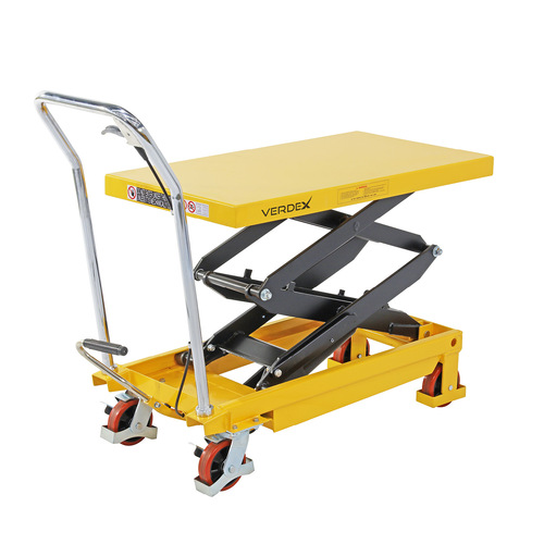 Scissor Lift Trolley 500x910mm (350kg capacity) -  Double Scissor