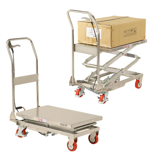 Stainless Steel Scissor Lift Trolleys