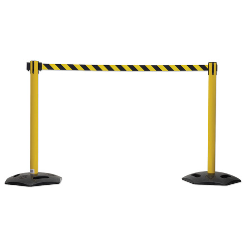 Outdoor Single Belt Barrier Post (with 2M Belt)