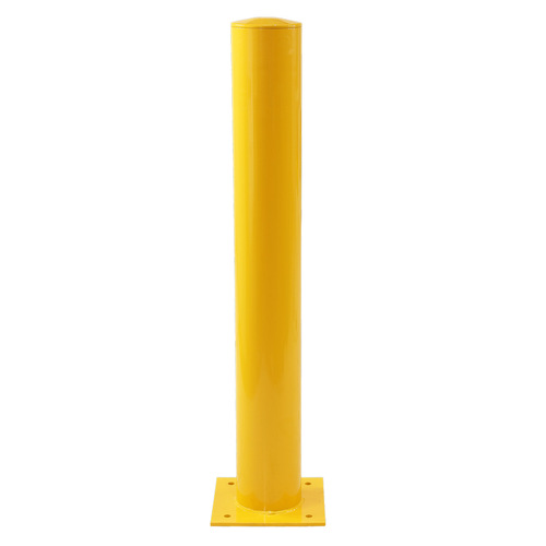 Powdercoated Yellow Safety Bollards (Concrete Fillable) 