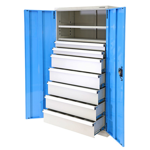 Heavy Duty Industrial Storage Cabinets 7 Drawer Cabinet (2 x 100mm & 5 x 200mm drawers)